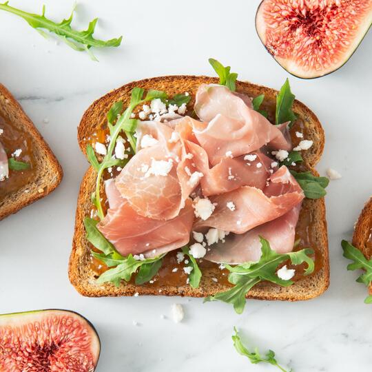 Prosciutto, Arugula and Fig Toast Dempster's